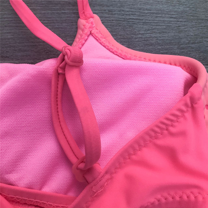 Baby Meisje Badpak Ruches Hollow Twee Stukken Bikini Kinderen Badmode Voor Meisjes Peuter Kinderen Beachwear Kostuum Kleding