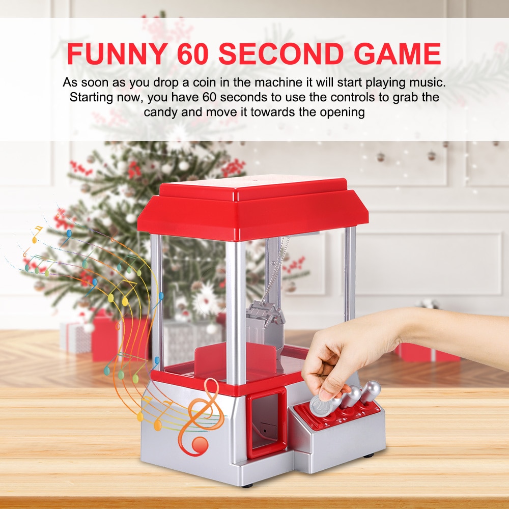 Style Candy Grabber Machine Great Suitable For 4-6 Years Old Kids Doll Claw Arcade Candy Claw Toy