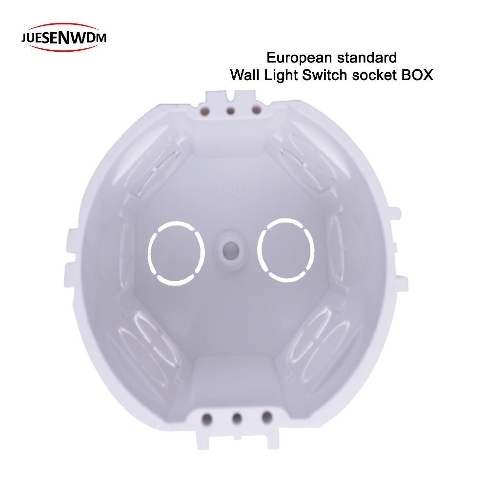 EU Standaard Ronde Muur Junction Box voor Muur Lichtschakelaar socket