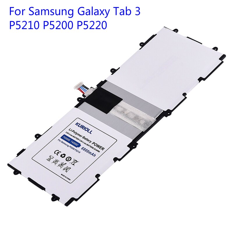 Tablet Batterij T4500E Voor Samsung Galaxy Tab3 Tab 3 P5210 P5200 P5220 Vervanging Bateria Real Capaciteit 6800Mah Batarya