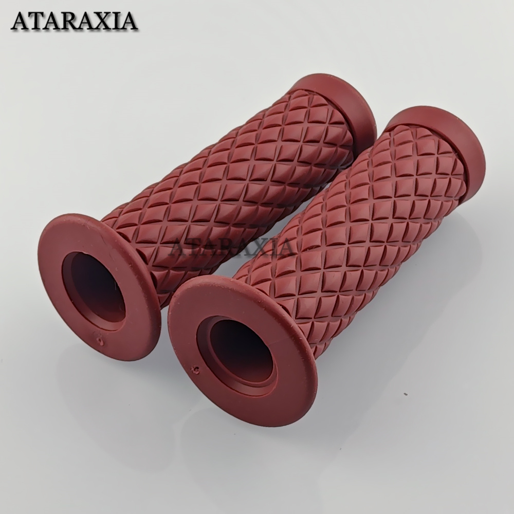 7/8 "22mm/24mm Universale Del Motociclo Manubrio Grip In Gomma Antiscivolo Maniglia Bar End Grip Per Scooter Bicicletta Bici moto