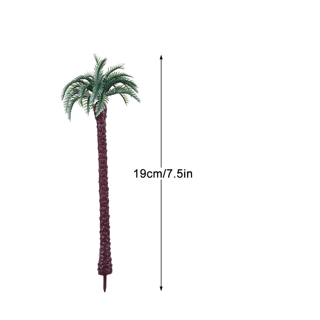 10 Pcs 19cm Plastic Coconut Palm Tree Trein Spoorweg Architectuur Diorama Boom Model Bomen Voor Diy Miniatuur Landschap