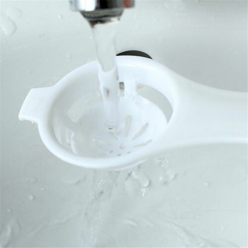 Household Plastic White Egg Yolk Seperator Separator Kitchen Cooking Gadget Sieve Tool White Egg Separator