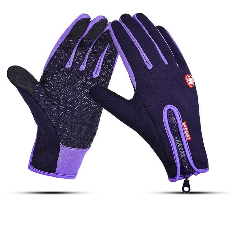 Unisex waterdichte winter warme heren ski snowboard motorrijden touchscreen sneeuw vrijetijdshandschoenen: Sg020pu / Xl