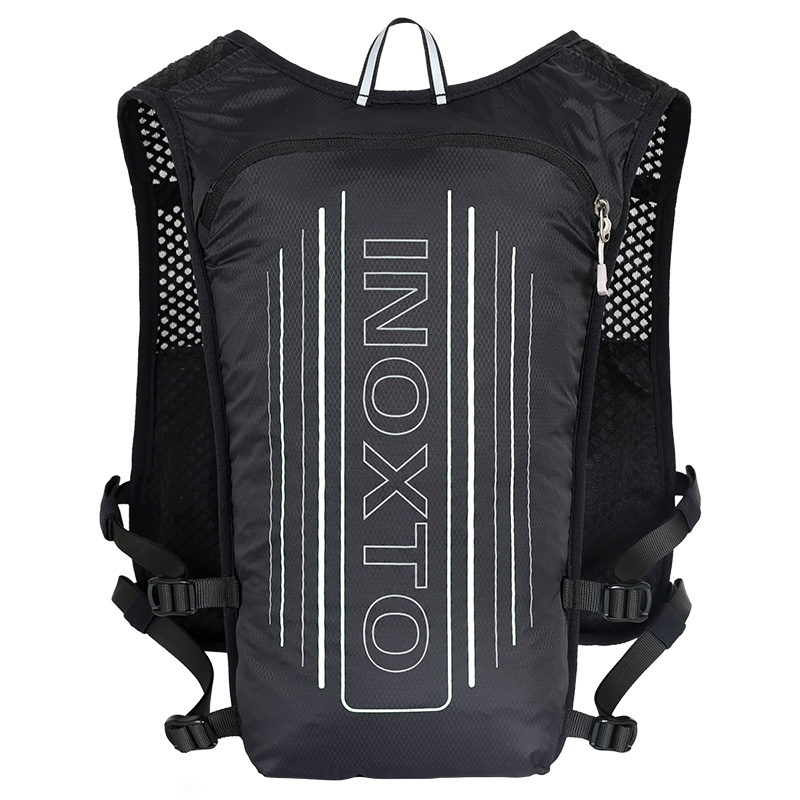 Reflektierende Weste für Damen und Herren, verstellbarer Brustgurt, Lauf-Trinkweste, leichter reflektierender Trinkrucksack, su