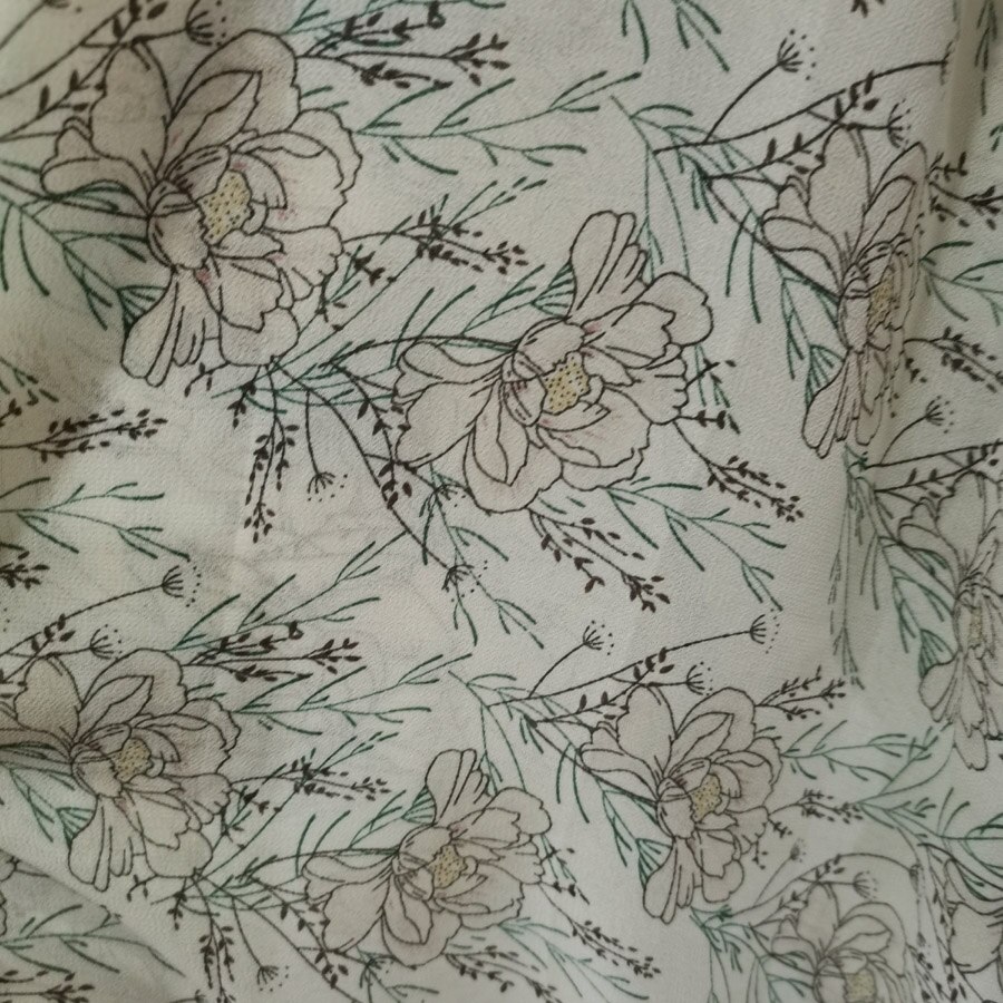 Chiffon mooie hawaii jurk materiaal chiffon stof diy stof chiffon textiel 1 yard