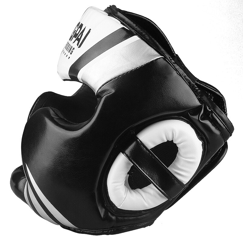 Förderung Boxen MMA Sicherheit Helm Kopf Getriebe Protektoren Erwachsene Art Ausbildung Kopfbedeckungen Muay thailändisch Kickboxen Volle-abgedeckt Helme