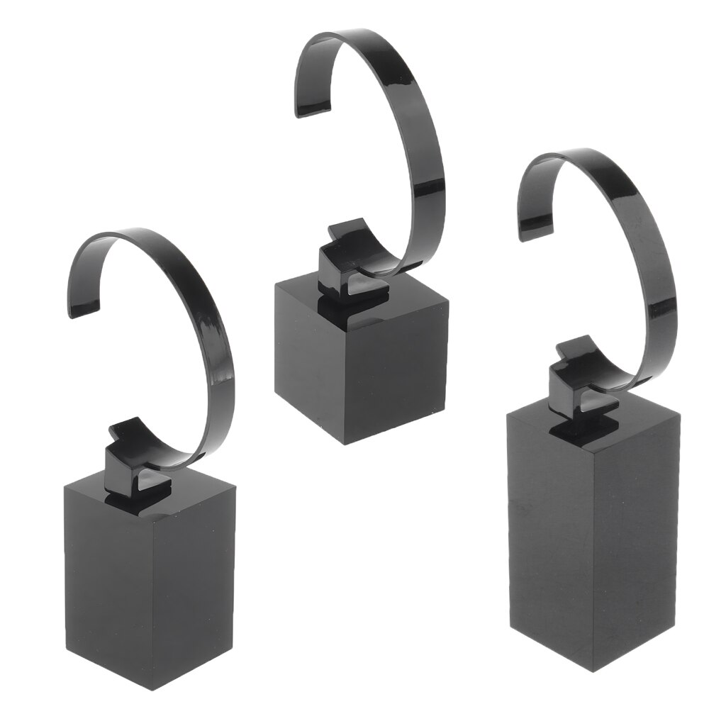 Akryl klocka display monter monter armband display hållare 4cm, 6cm, 8cm