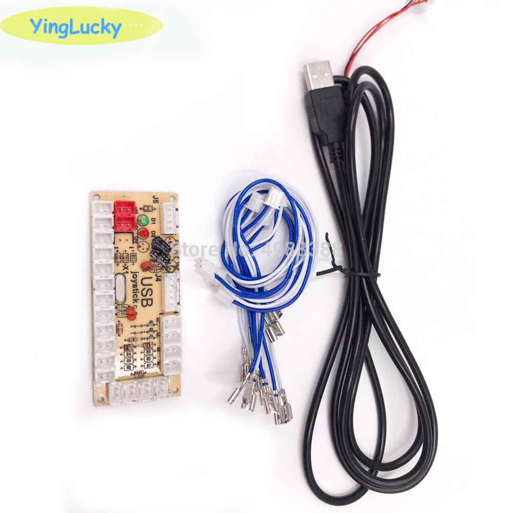 2 juegos de Arcade DIY, Joystick, Kits con 20 LED, Arcade botones + 2 Joysticks + 2 USB Kit de codificador + conjunto de piezas de