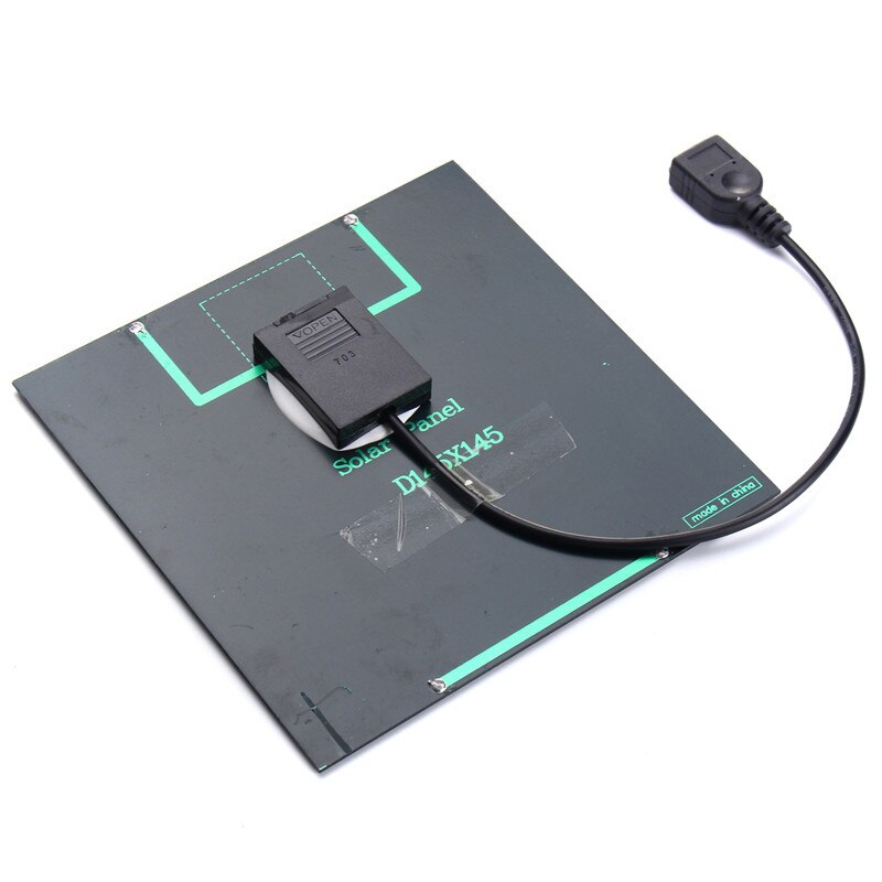 4 Inch Cooling Ventilation Fan USB Solar Powered Panel Iron Fan For Home Office Outdoor Traveling Fishing