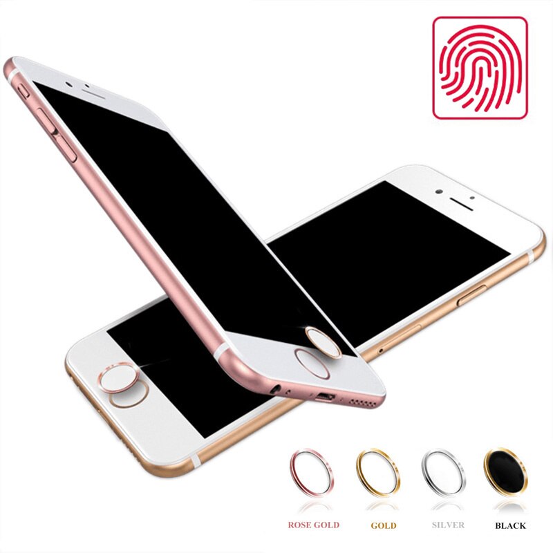 Aluminum Touch ID Home Button Sticker for Apple iPhone 5 5S SE 6 S 6S 7 8 Plus iPad Pro Fingerprint Skin mobile Phone Stickers