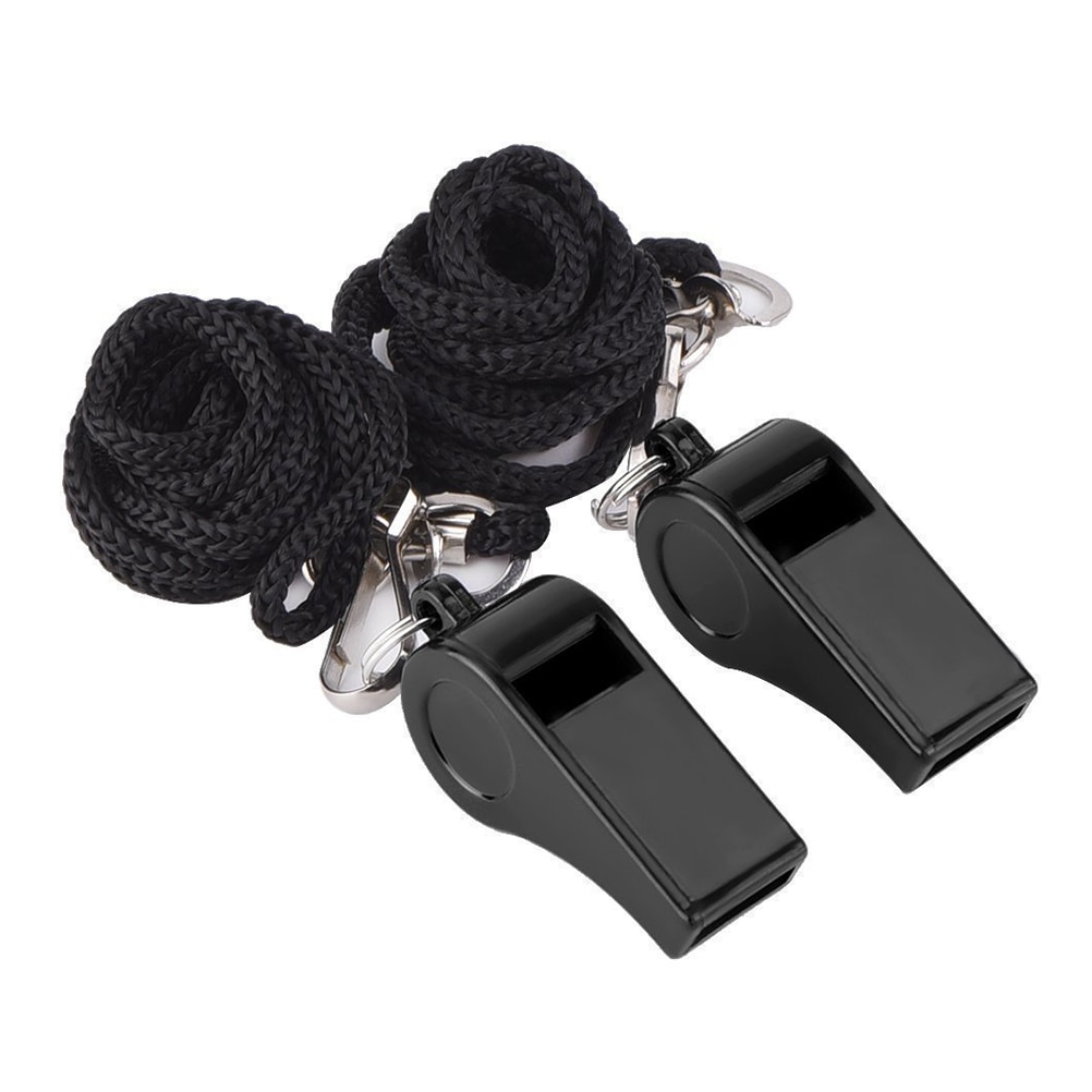 2Pcs Coach Whistle Sports Football Basketball Referee Training Whistle Outdoor Survival With Lanyard Silbato Apito