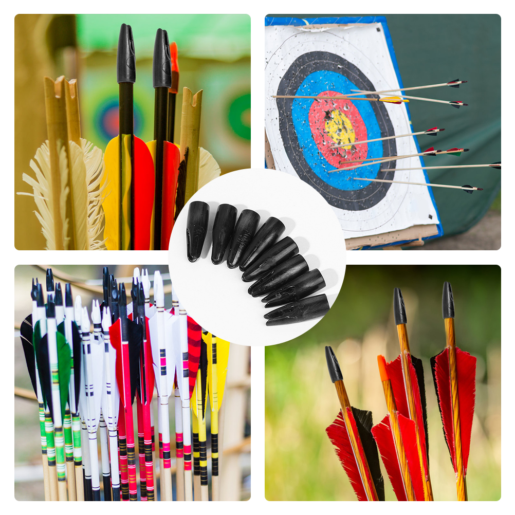 50pcs Arrow Tail Protectors Durable Arrow Tail Covers Arrow Nock for Outdoor Archery Protection