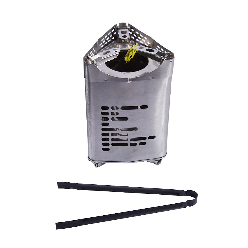 1.5L Camping Folding Wood Stove Charcoal Burner Blower Stove Outdoor Firewood Stove BBQ Furnace FMS-1301001