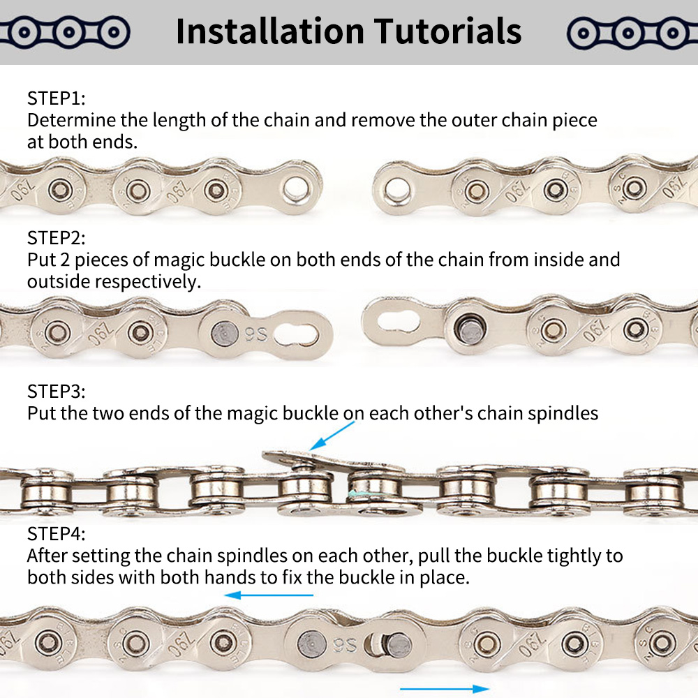 1 Paar Bike Chain Quick Link Voor 6/7/8/9/10/11/12 Speed Ketting mtb Racefiets Aansluiten Master Link Ontbrekende Quick Connector