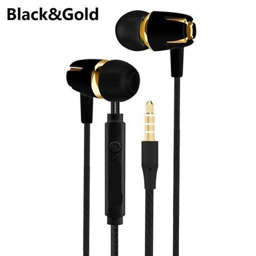 Wired Headphones In-ear Earphone Heavy Bass 3.5mm Plug Gaming Headset for Xiaomi Samsung Phones/PC/Laptop Accessories: Black