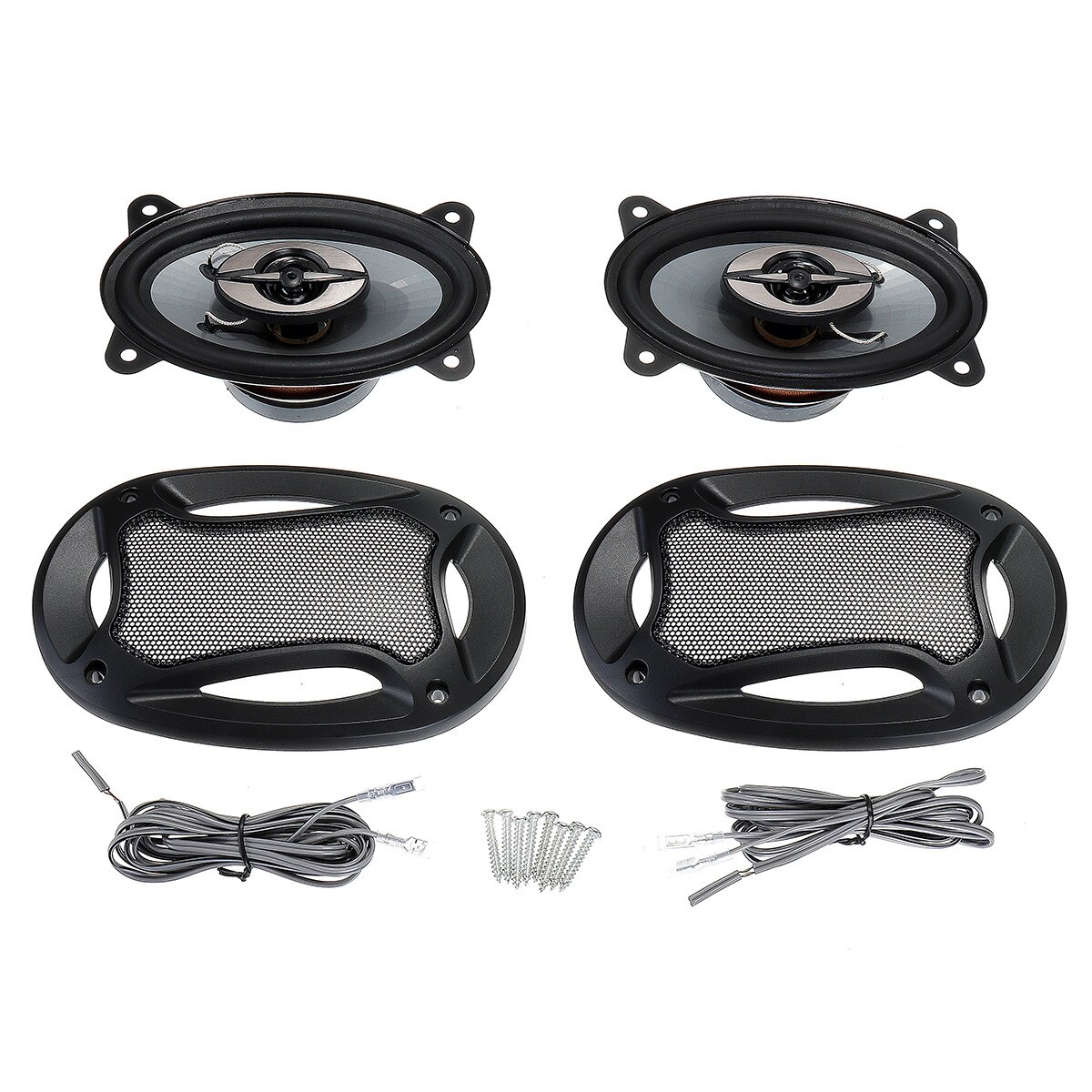 2 stks 4x6 inch 280 w 2 Weg Auto HiFi Coaxiale Luidspreker Systeem Voertuig Auto Audio Stereo Muziek hoorn Auto Speaker en Subwoofer