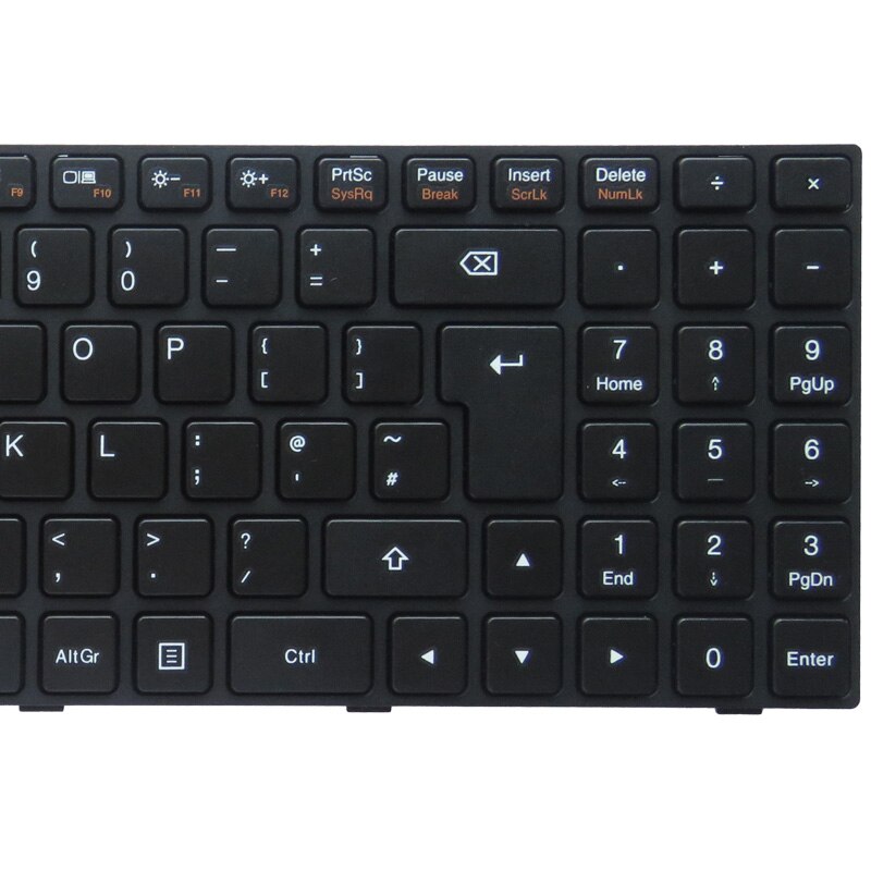 YALUZU reino unido teclado del ordenador portátil para LENOVO ideapad 100-15 100-15IBY 300-15 B50-10 reemplazo teclado de NOTEBOOK negro