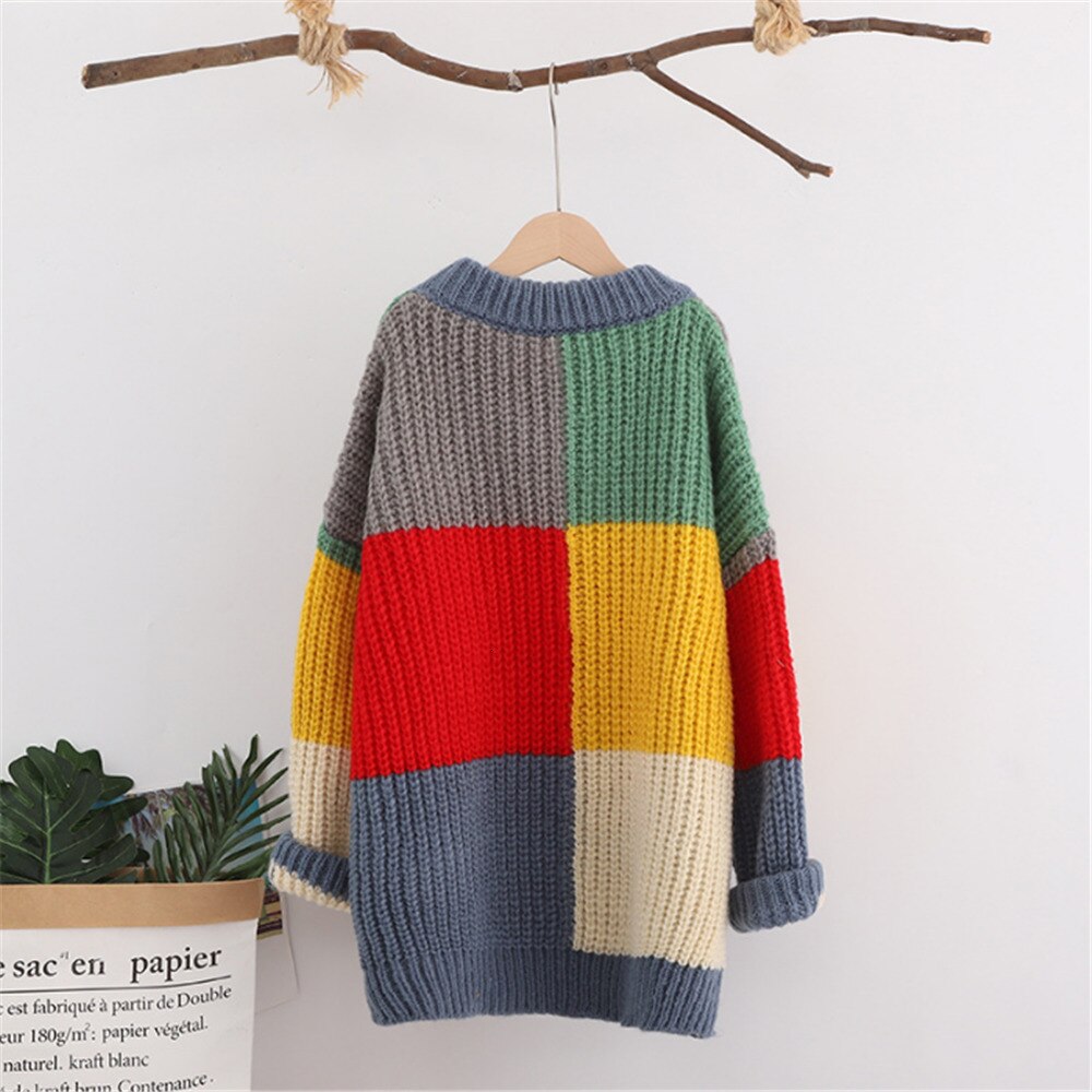 Rodzina pasujące swetry strój odzież matka córka z długim rękawem moher ciepłe ubrania mama i ja świąteczny sweter