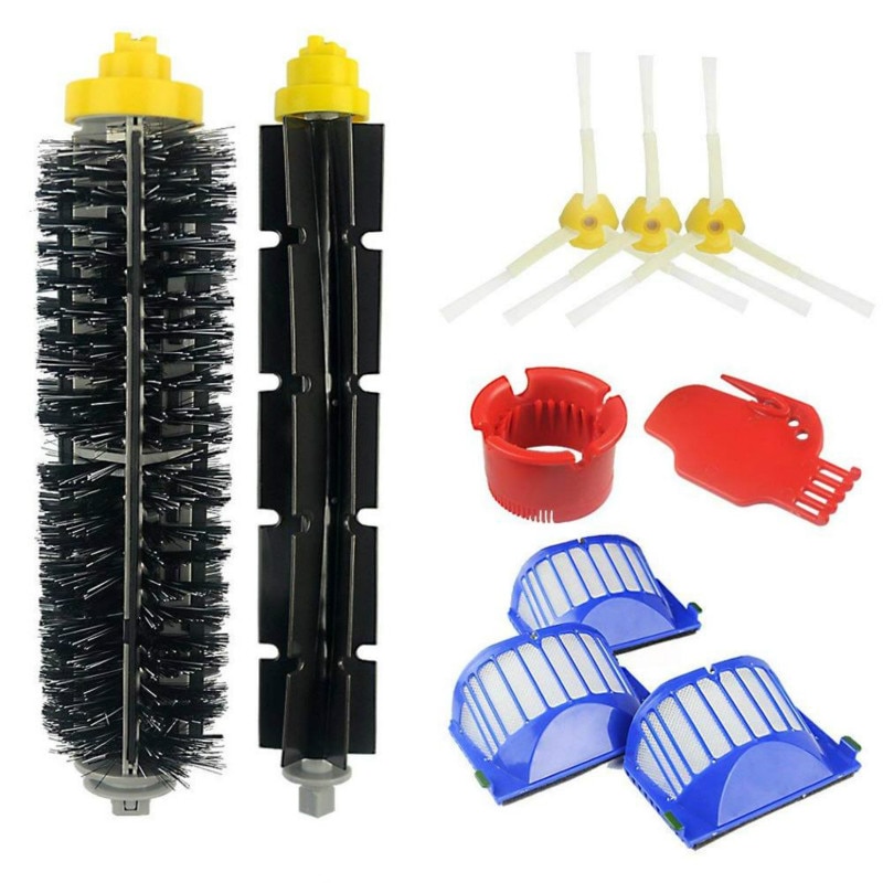 Main Brush Hepa Filter Side Brush For iRobot Roomba 600 Series 610 620 630 650 660 Vacuum Cleaner Parts Replacement Kit