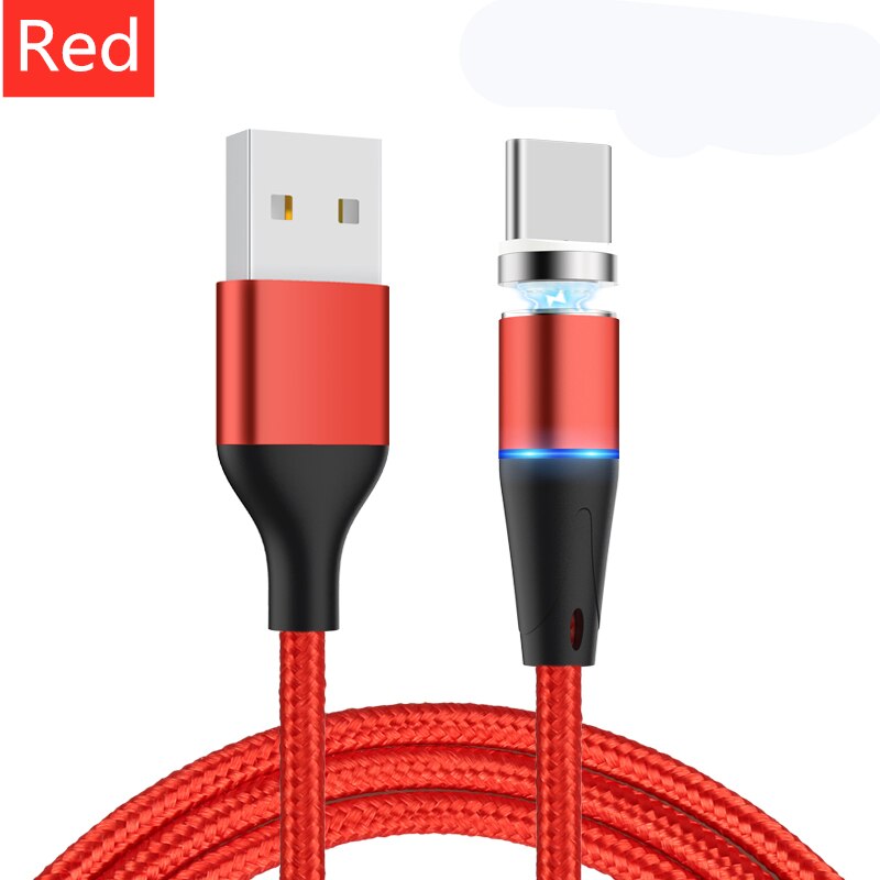 Magnetische Usb-kabel Voor Huawei Samsung Type C Opladen Usb C Magneet Kabel Micro Usb Mobiele Telefoon Draad Koord Voor iphone Telefoon Kabel: red 1plug 1cable / 1m for type c
