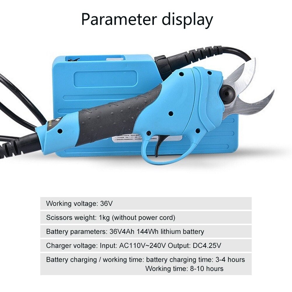 Pruning scissors Electric Gardening Pruning Shear Rechargeable Scissor Fruit Tree Branches Cutter Home Gardening Cutting Tool