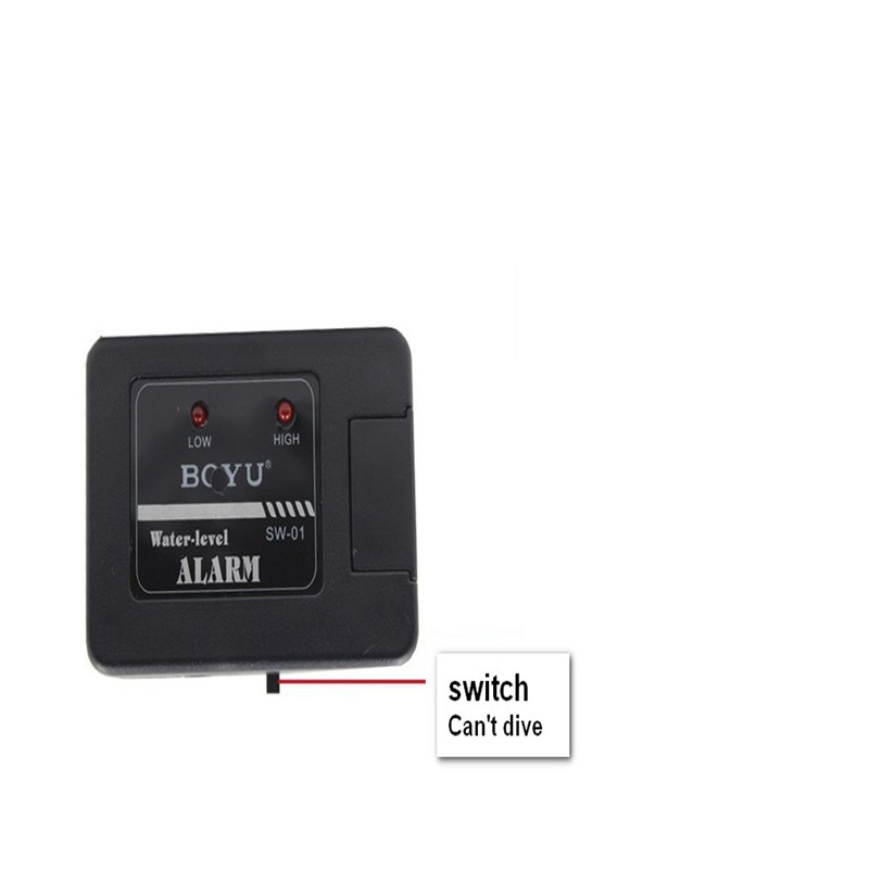 Boyu SW-01Aquarium Water Level Alarm Aquarium Hoge Lage Alarm Detector (Batterijen Niet Inbegrepen)