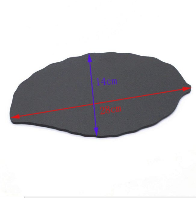 Bladform naturlig skifer aftensmad tallerken solid sten bøf fad sushi grill ost pizza frugt flad plade sushi dessert bakke: 28 x 14 x 0.5cm