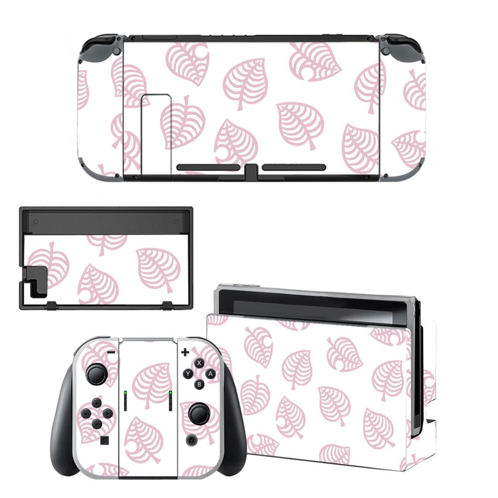 Protector de pantalla de vinilo para consola Nintendo Switch NS, pegatinas protectoras de Animal Crossing, controlador y soporte de soporte: QBYSNS0002