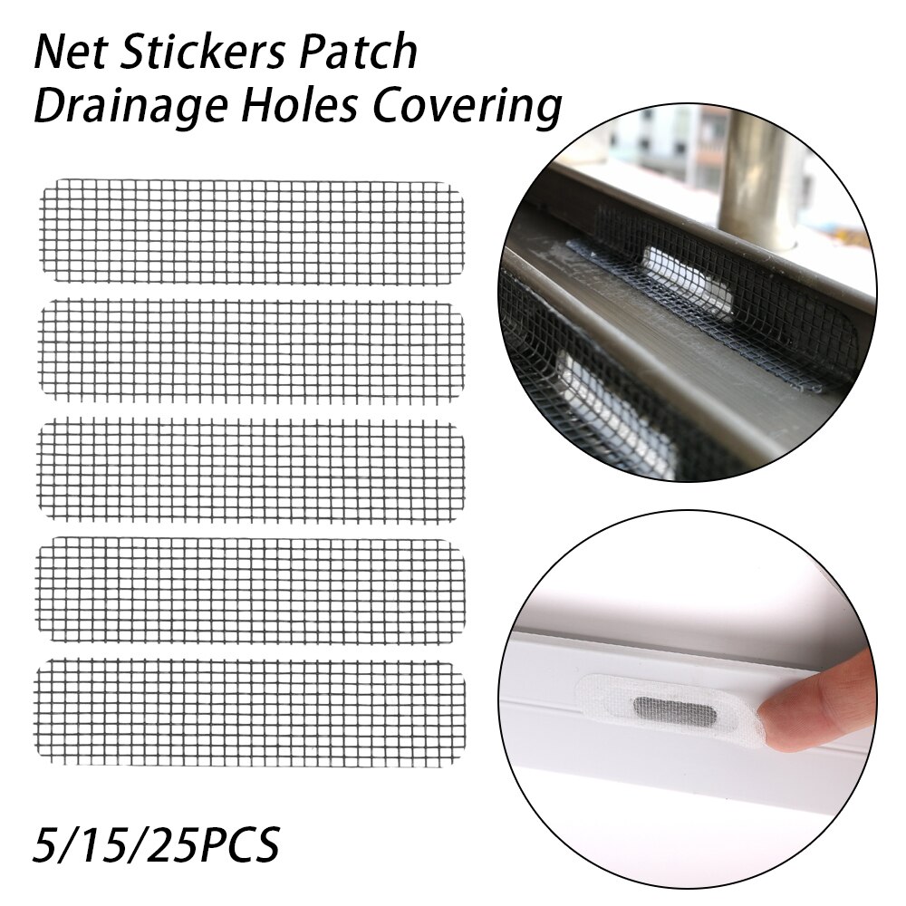 Self-adhesive Fix Net Window Gauze Anti-insect Fly Bug Screen Window Repair Mesh Subsidies Drainage Holes Covering Net Sticker