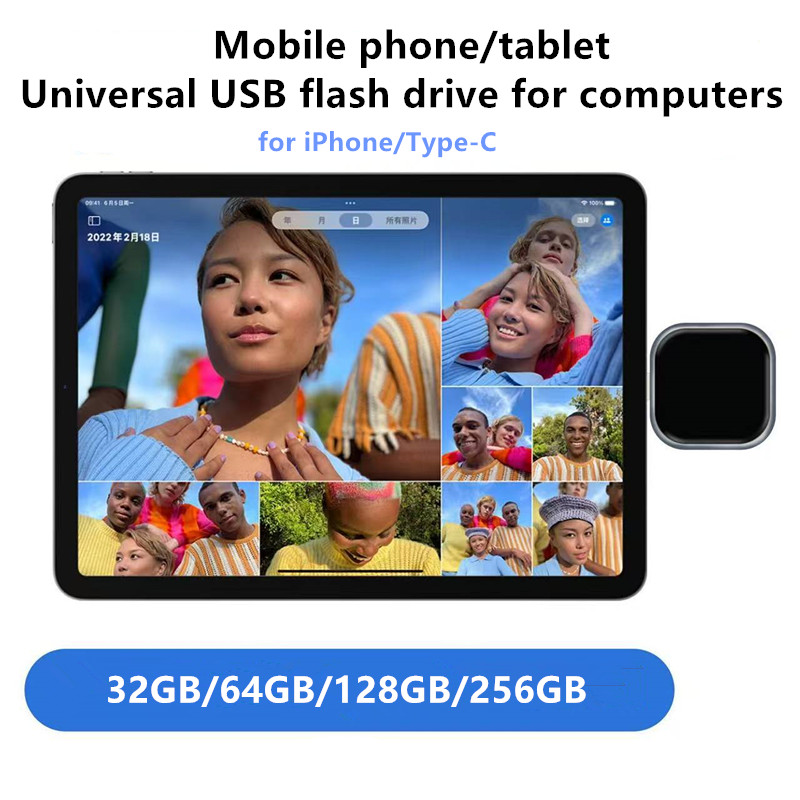 Unidade flash usb 128gb 256gb 32gb 64gb pendrive de alta velocidade para iphone/android/tipo-c memória stick 512gb 1tb 2tb pen drive
