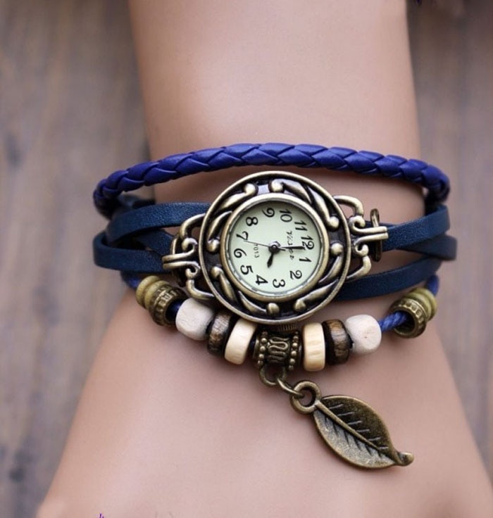 Splendid Top Brand Luxury Leather Bracelet Watches Women Rose Gold Diamond Wristwatch Ladies Chain Quartz Watch Clock