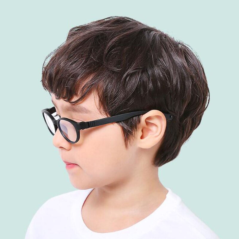 Ggovo Children's Anti-Blue Optical Glasses Boy's Computer Game Goggles Kids' Flat Lens Eyeglasses Youth Myopia Silicone Frames