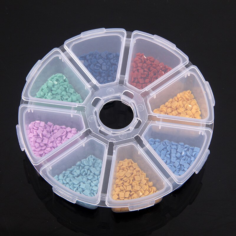 28Girds Diamond Painting Tools Accessories Multiple color Storage Bead Container Diamond Embroidery Stone Mosaic Convenience Box: 8 grids