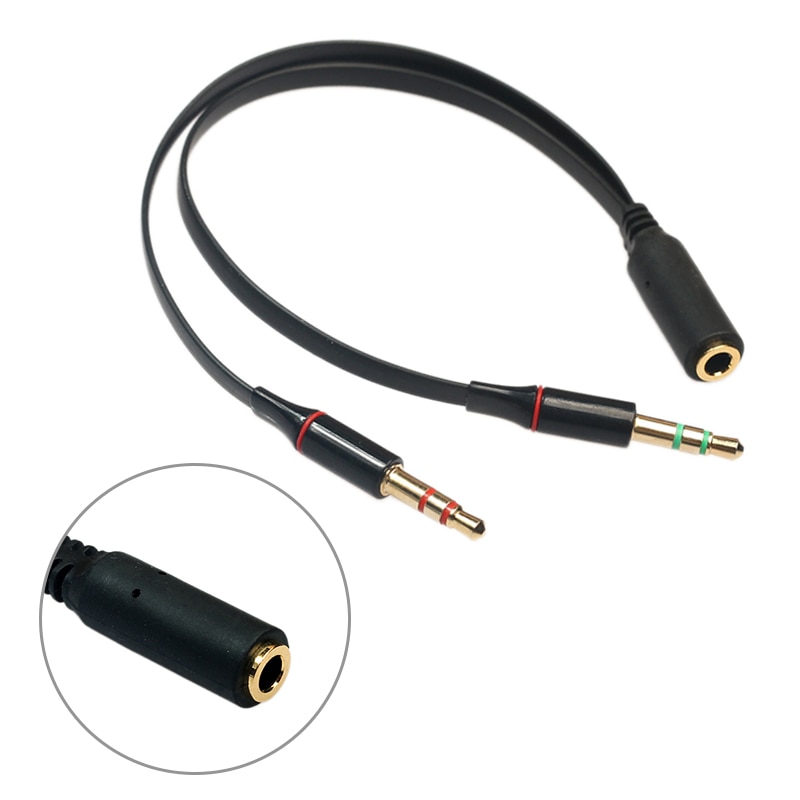 Audio Kabel Männlich Zu Weiblich 3,5mm Stereo Audio Adapter Kabel Für Computer 1 Weibliche zu 2 Männlichen Mic Y splitter Headset Zu PC Adapter