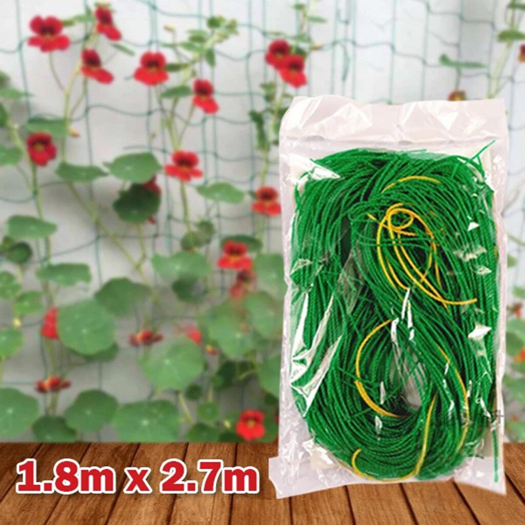 Garden Plants Climbing Net Plastic & Nylon Net Morning Glory Flower Vine Netting Support Net Grow Net Holder Garden Netting #C