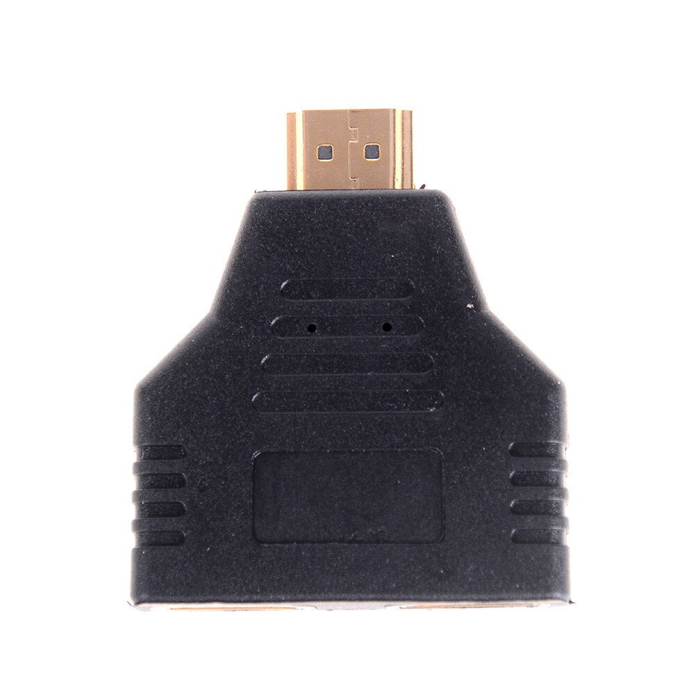 Draagbare 1080P Hdmi Male Naar 2 Vrouwelijke 1 In 2 Out Splitter Adapter Protector Hoge Snelheid 1X2 hdmi Splitter Converter