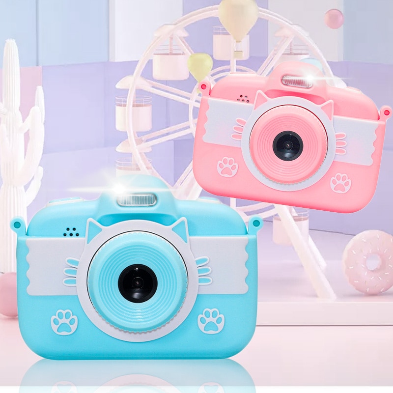 Mini Kids Toy Camera 3.0'' 18MP Full HD Digital Camera With Silicone Case LCD Screen Display Children Camera For Christmas