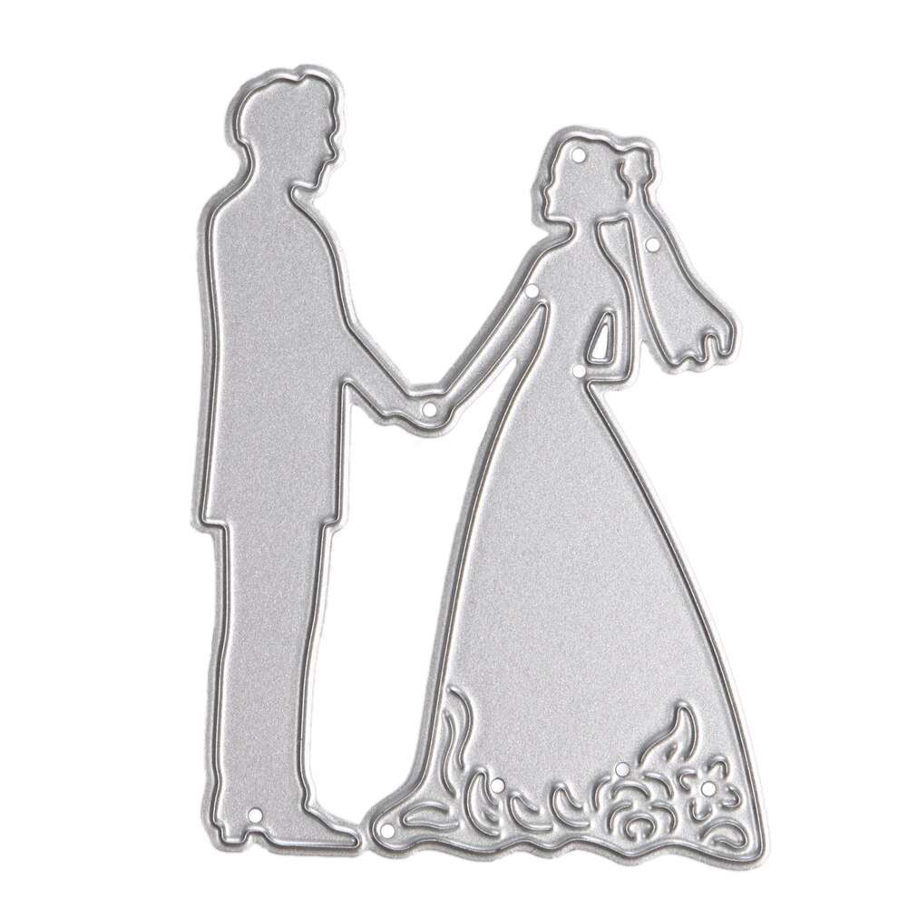 Metal Bride Groom Wedding Cutting Dies Stencils For DIY Scrapbooking Card Paper Craft Photo Album Painting Embossing Decor Craft