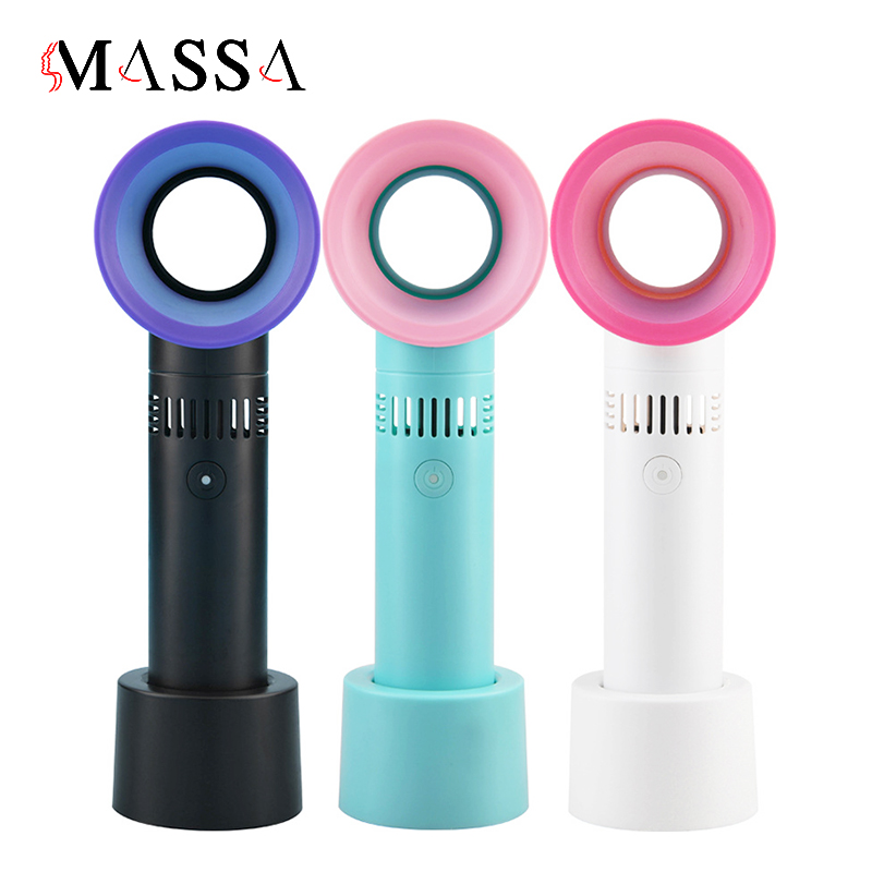 Ventilador de cílios sem lâmina portátil pequeno criativo mini portátil carregamento USB