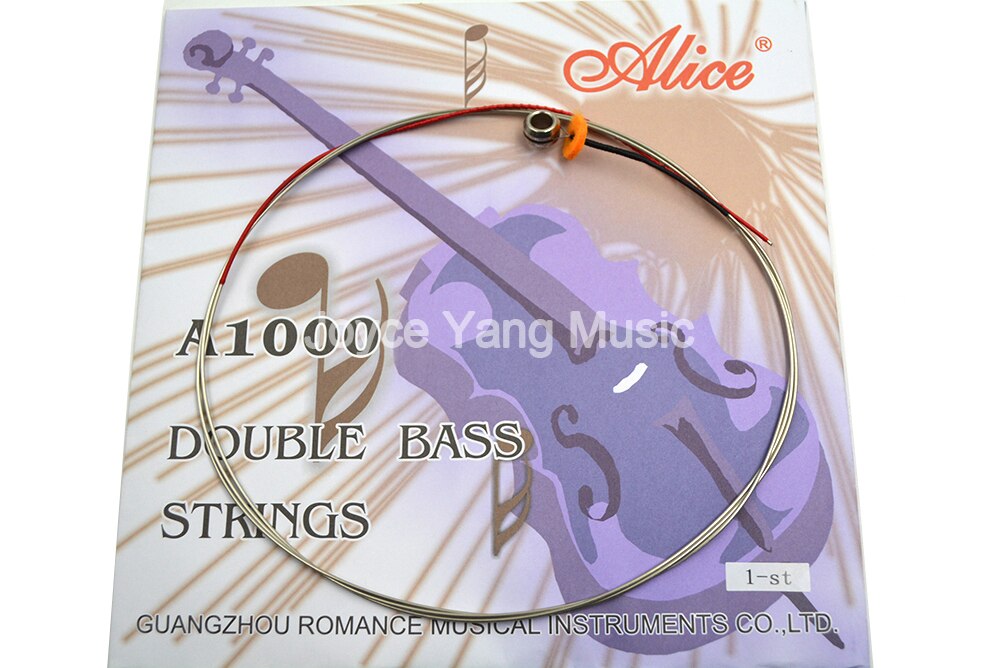Alice A1000 Upright Bass Strings Double Bass Strings 1st-4th Steel Core Cupronickel Winding Strings