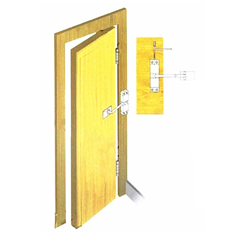 Auto Mounted Spring Door Closer Stainless Steel Adjust Surface Self Closing Door l29k