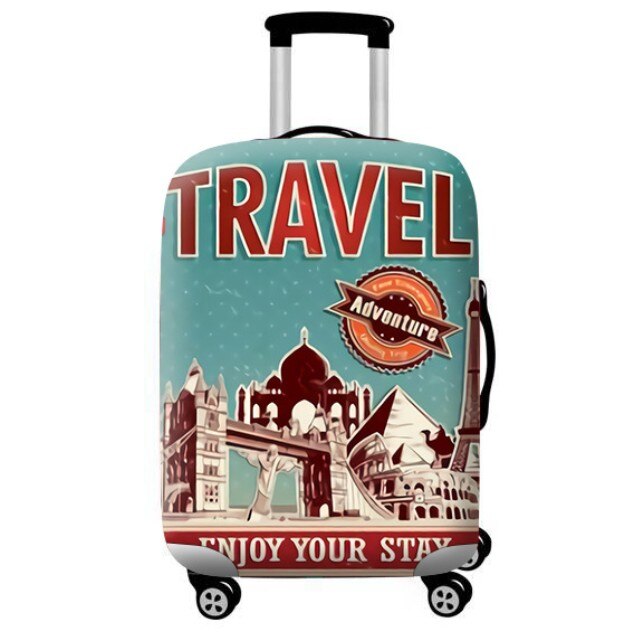 Thicker Travel Suitcase Protective Cover Luggage Case Travel Accessories Elastic Luggage Dust Cover Apply to 18''-32'' Suitcase: C / L