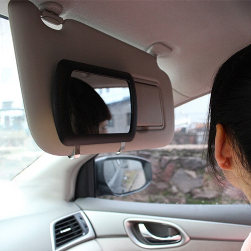 Miroir pare-soleil de voiture universel, protection solaire, cosmétique, miroir de maquillage Automobile, miroir de vanité