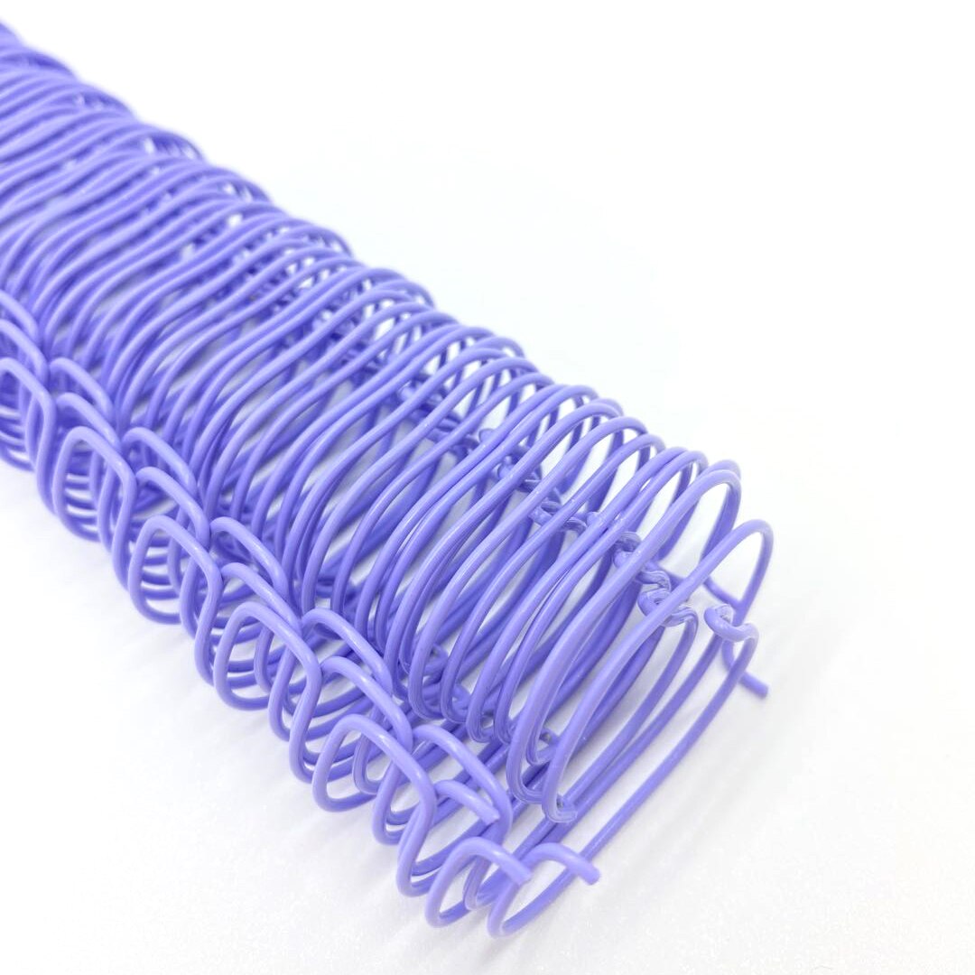 19.1mm 50pcs Metal YO Double Coil Calendar Binding Coil Notebook Spring Book Ring Wire O Binding A4 Binders Double Wire Binding: purple