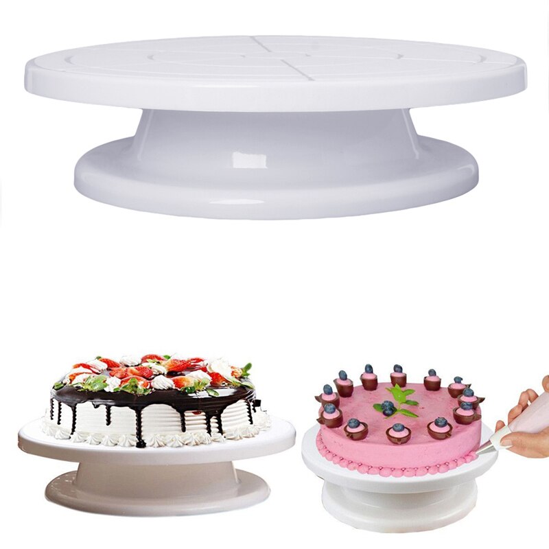 11 \ "Roterende Plaat Revolving Decorating Cake Draaitafel Keuken Display Stand G8TC