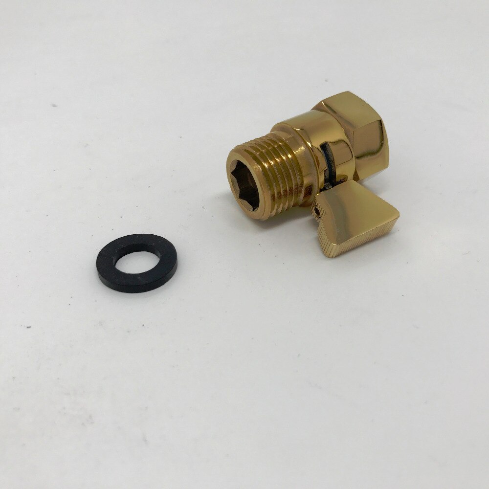 Bagnolux Gouden Douche Pressue Snelle Klep Messing Water Regelklep Uitschakeling Schakelaar Voor Bidet Spray Of Top Regendouche hand Hoofd
