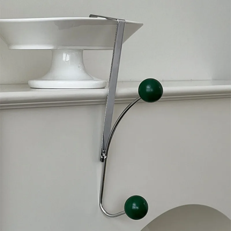 Draagbare deurhaak hangende kapstok zonder boren Multifunctionele slaapkameropslag Hanger Keukenorganizer Woonaccessoires: violet