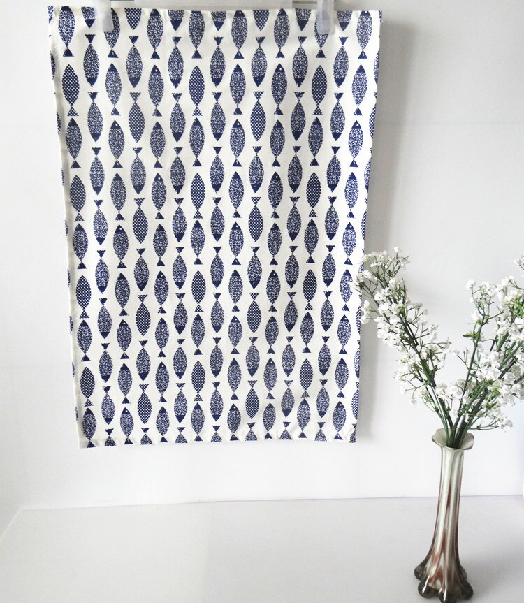 Servilletas de tela con estampado de peces pequeños para el hogar, Mantel Individual, toalla de té, suministros para restaurante, Decoración de mesa de boda