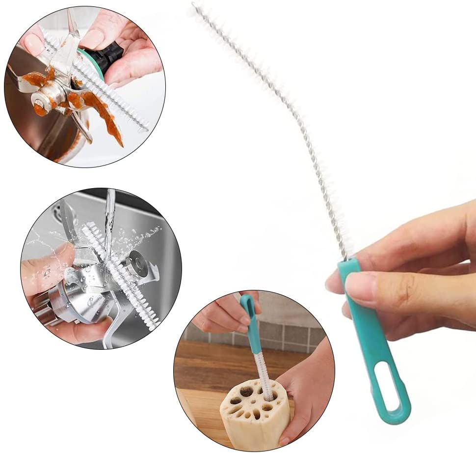 Limpiador de cuchillos con cuchilla, herramienta de lavado de ollas, cepillo de limpieza, Ideal para Thermomix TM5 TM6 TM31, Mezclador de alimentos Monsieur Cuisine